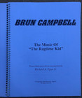 Brun Campbell Richard Egan Music Of  The Ragtime Kid Transcriptions Sheet Music