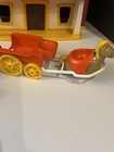 Vintage 1974 Hasbro Weebles Wobble West Western Ranch House Horse Cowboys Indian