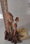 Mushroom Decor Wooden Sculpture Carving Statue Folk Art Handcrafted Gift 6  H