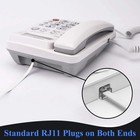 Phone Cord 25ft  Landline Telephone Cable With Rj11 Plug  Includes Telephone Inl
