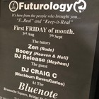 Rave Poster - Futurology   Bluenote Todmorden 2001 A2 Rave Poster