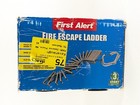 First Alert Three-story Portable Fire Escape Ladder 24ft El53w-2 Black