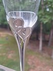 Lenox True Love 2 Piece Set Silver Toasting Champagne Flutes Wedding Glasses