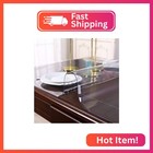 Clear Pvc Table Cover Protector 16x34 Inch Crystal Vinyl Table Pad 1 5mm Thick H