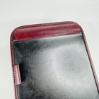 Levenger Burgundy   Black Leather Pad Backer  10    X 13 75     Not Monogrammed