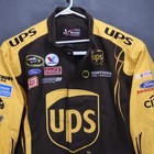 Nwt Vintage Nascar Jacket Yellow Brown Ups Company Chase Authentics Men s Xl