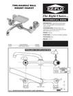 Ez Flow 10148 Wall-mount Faucet 8  Spout With Soap Dish New