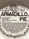 Rare Royal China Co  Armadillo Pie Recipe Collectible Ceramic Pie Dish