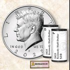 2025 Pd Kennedy Half Dollar Two-roll Set  40 Coins  In Original Mint Wrapping 