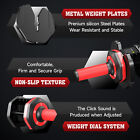50 Lbs Adjustable Dumbbells Set Home Weight Dumbbells Exercise Equipment 25 2 Lb