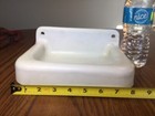 Antique Cast Iron Sink Drinking Fountain Porcelain Enamel Dental Medical Wall Mt