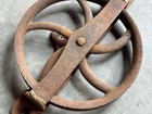 C 1895 Door Floor Guide Roller  Rides On Half Pipe Track  9 75  Dia Wheel