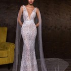 Women s Ivory Cloak Wedding Bridal Jackets Pearl White Cape Custom Lace Tulle   