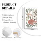 Woodland Animals Nursery Wall Art Decor Forest Wildlife Canvas Pictures Baby    