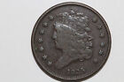 1835 Classic Head Half Cent Coin Grades Very Fine  hlc275 