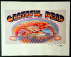 Nm  Hand Signed Grateful Dead Stanley Mouse Europe  72 Psychedelic Aor Poster