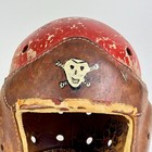 1940s Vintage Wilson Football Helmet With Folk Art Painted Skull Face