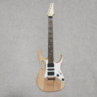 Diy Rock Roll Tremolo Guitar Kit Solid Mahogany Body Maple Neck 24frets Bk Hardw