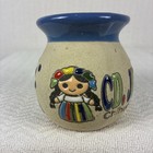 Coffee Cup Vintage Clay Souvenir Chihuahua Mexico Folk Art Pottery Coffee Mug