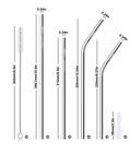 Keetrnliv 0 24inch Stainless Steel Straws 4 Sizes  10 5in 10 04in 8 5in 8 07in 