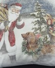 Euc Pottery Barn Feather Pillow   Cover Nostalgic Santa   s Dog 2019 20    Sq  Xmas