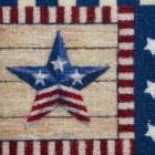 Laugh Love Live Americana Red  White  And Blue Berber Doormat 23  X 16 