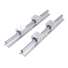 2pc Sbr16 2000mm Linear Rail 2m Slide Guideway 4pc Sbr16uu Bearing Blocks
