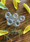 Set 5 Mini Glass Bottle Cork Top Small Tiny Diy Craft Wish Bottles Essential Oil