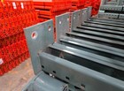 Steel Warehouse Pallet Racking Upright Frames 42   x32    12 Gauge Unarco Teardrop