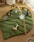 Blissful Diary Baby Play Gym   Activity Mat  Oversize Leaf Shaped Baby Play
