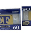 Lot Of 2 Sony Ef Premium 60 Type I Blank Audio Cassette Tape New Sealed