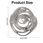 Quvvarly Silver Brooch Pins For Women  Elegant Minimalist Spiral Brooch Pin