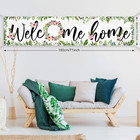 Welcome Home Banner 71x15 7 Inch Floral Hanging Sign Party Decoration