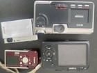Lot Of  4vintage Digital Compact Cameras Parts Repair Canon Kodak Ricoh Sony