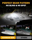 Auxbeam Q30 H7 Led Headlight High low Beam Bulbs 110w 24000lm Bright White 6500k