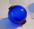 Weathervane lightening Rod Blue Glass Ball  Fits 3 4   Rod sold As Shown