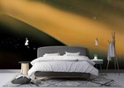 3d Galaxy Planet Space Self-adhesive Wallpaper Removable Wallpaper Wall Mural