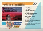 1989 Mazda Rx-7 Convertible  Dream Cars Trading Card  Automobile - Not Postcard