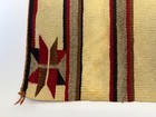 Atq Navajo Rug Native American Indian Valero Star Saddle Blanket Weaving 30x30