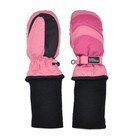Snowstoppers Extra-long Cuff 2-tone Nylon Mittens For Ages 6 Months -12 Years 