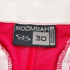 Boombah Youth Red Baseball Pants Size 30 Blue White Stripes Elastic Hem Athletic