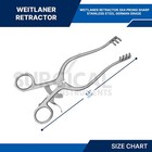 4 Assorted Weitlaner Retractor Surgical Veterinary Instruments German Grade