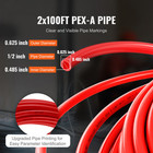 1 2    2x100ft Blue   Red Pex-a Tubing pipe For Potable Water With Cutter