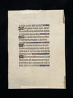 C 1275-1325 Illuminated Medieval Manuscript Psalter Bible Psalm 40 Vellum Rare