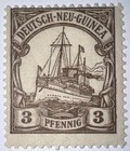 Travelstamps  German New Guinea Stamps Scott  20 Kaiser s Yacht  Mogh Wmk