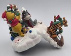 Vintage 1990 s Disney Store Pooh   s Winter Wonderland Sled Stocking Holder