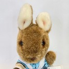 Vintage 1983 Eden Toys Beatrix Potter Mrs Rabbit Plush Blue Dress Basket 10 Inch