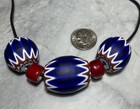 Xl Venetian Chevron Collectible Tradebeads And Cornaline D   aleppos