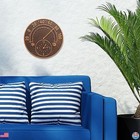 Whitehall Products Solstice Thermometer Clock  Antique Copper Premium Durable