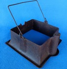 Antique Vintage Wagner Ware Square Cast Waffle Iron Stove Top Tall Base Stand
